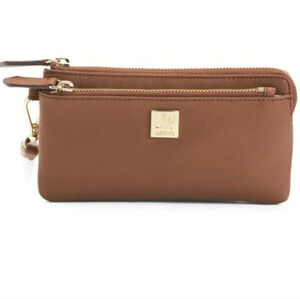 JASON WU Leather Wristlet Wallet